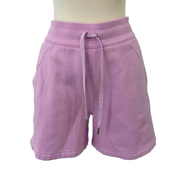 lululemon athletica Pants - Lululemon Scuba High-Rise Short 5" Cotton Terry in Vitapink Pink 6 Women's